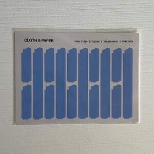 Cloth & Paper Torn Strip Stickers Sampler